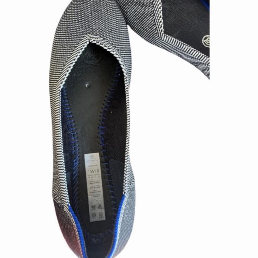 Rothy's Black And White Rounded Toe Flats Size 10 - Picture 5 of 5